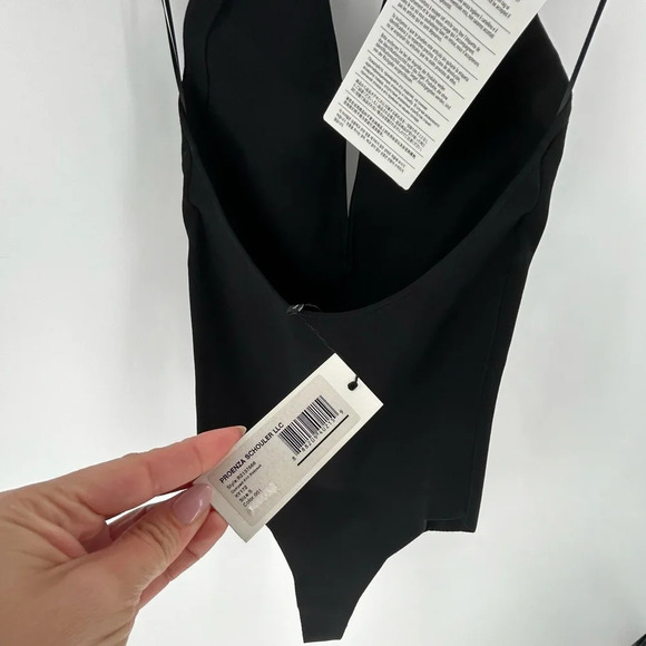 $650 NWT Proenza Schouler Women's Black Compact Knit Halter Bodysuit Size S - Picture 6 of 15